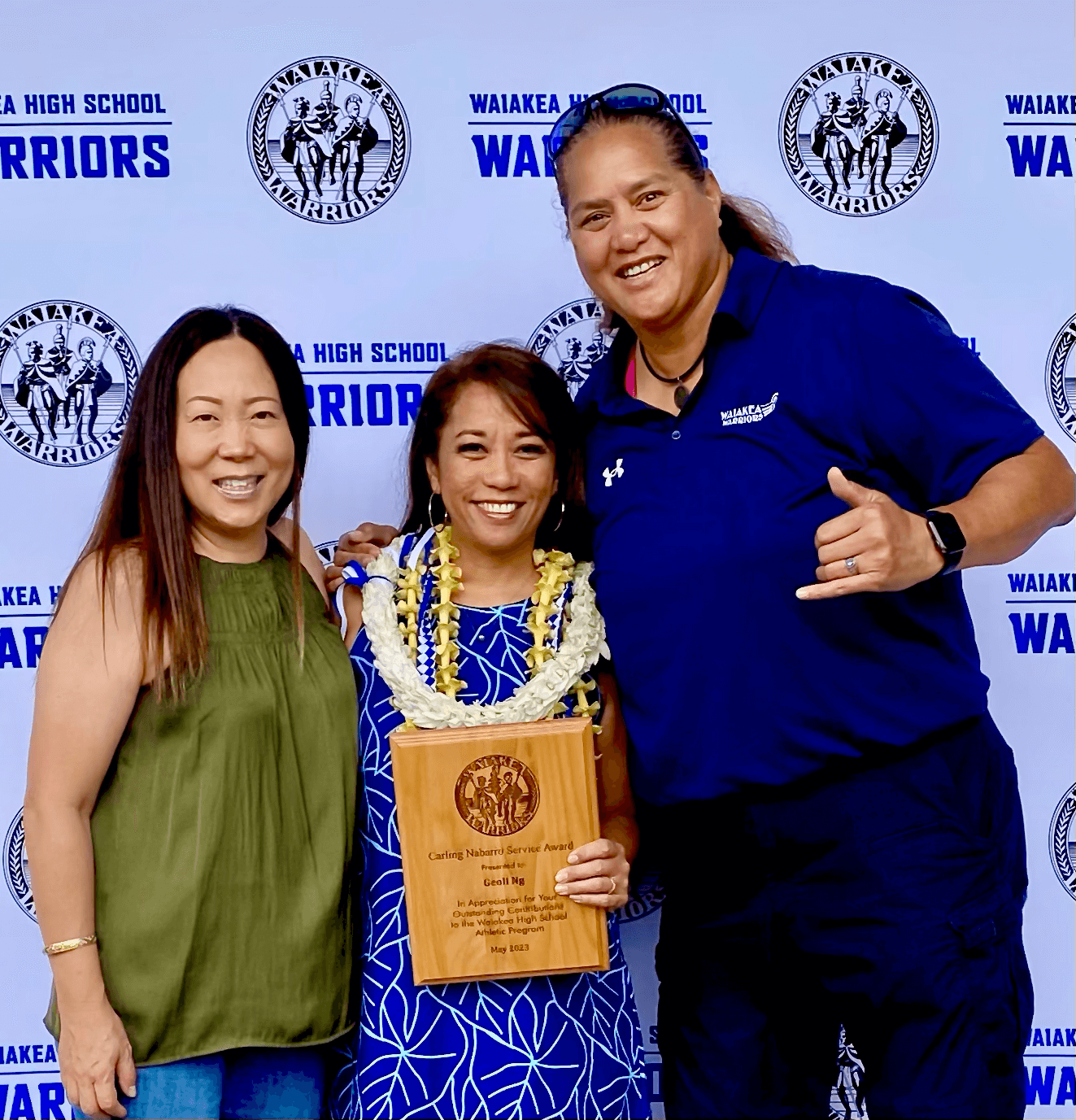 "Waiakea High School Warriors award ceremony"