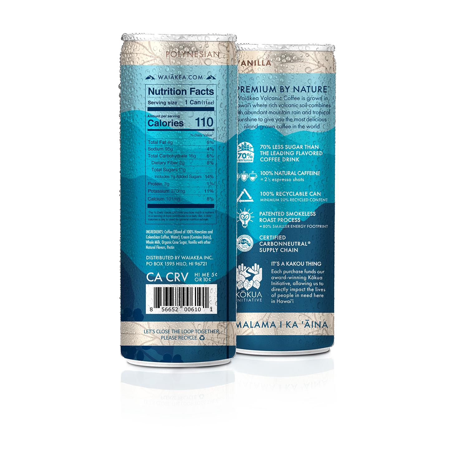 Waiakea Hawaiian Coffee Can Nutrition Facts