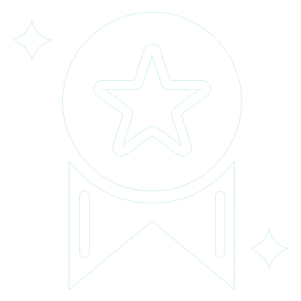 "award icon with star and ribbon"