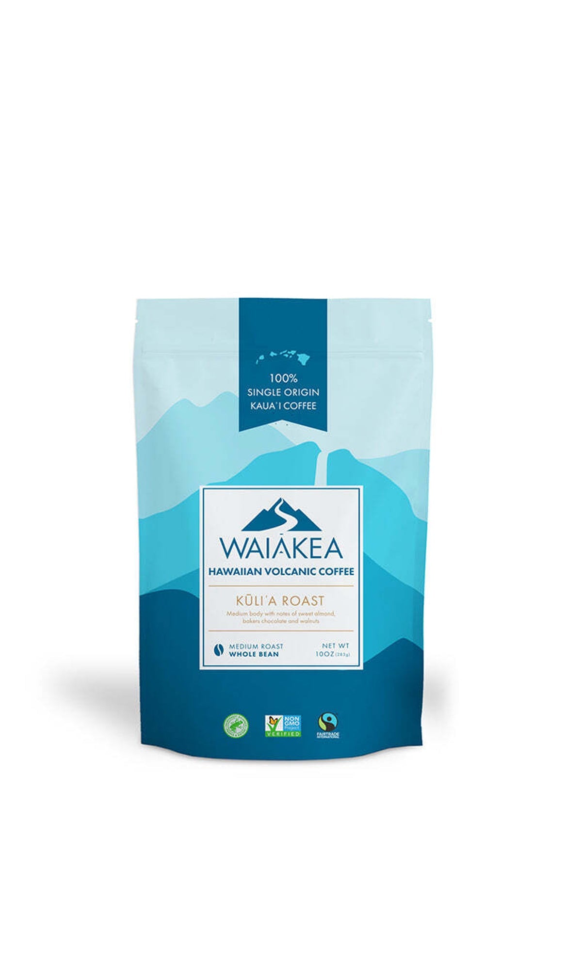 Waiakea Hawaiian Volcanic Coffee Kuli'a Roast Package