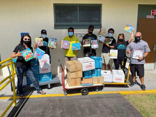 Waiākea donates books to Hilo Union