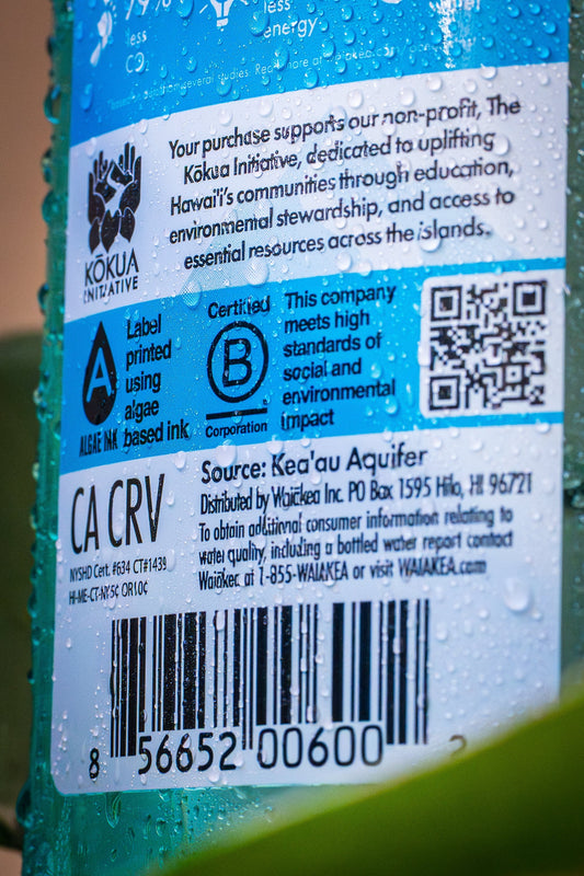Waiākea Hawaiian Volcanic Beverages Pioneers First Commercial Use of Sustainable Algae Black™ on Beverage Packaging