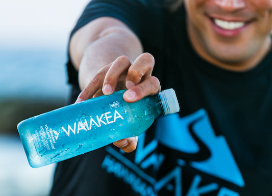 Waiākea Hawaiian Volcanic Water Oceanplast bottle