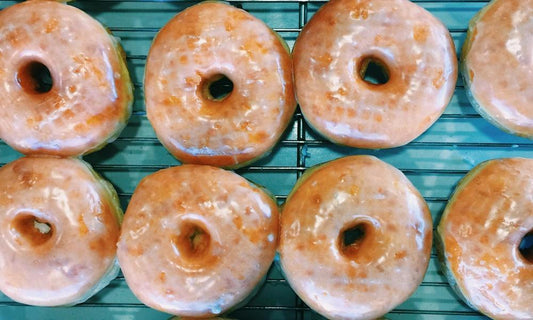 8 glazed donuts