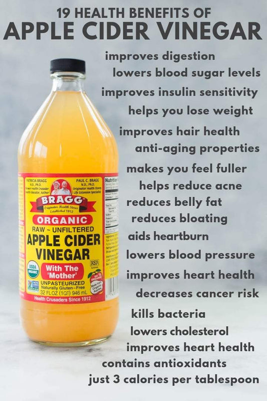 A list of 19 health benefits of apple cider vinegar