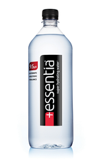 A bottle of Essentia water