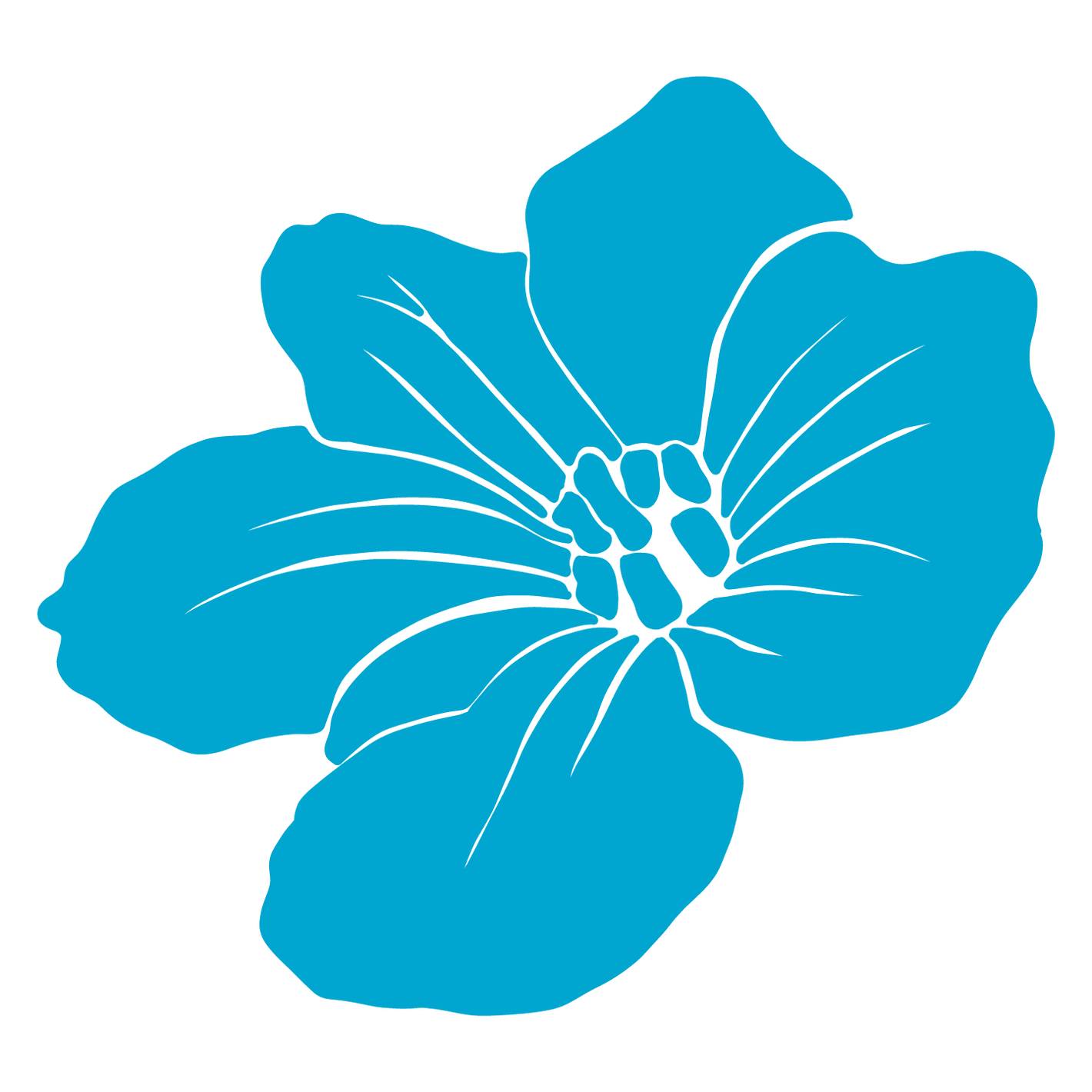 blue flower illustration