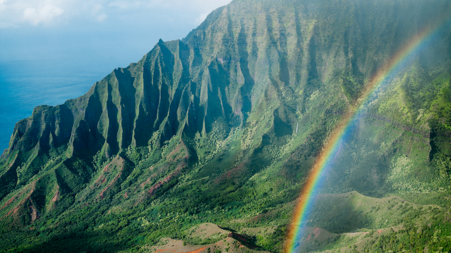 Nature with rainbow 
