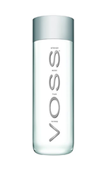 A bottle of Voss water