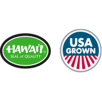 Hawaii seal of quality USA grown logo