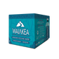 Waiakea Hawaiian volcanic water box packaging